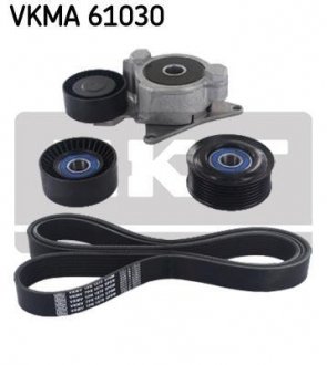 Комплект (ремень+ролики) SKF VKMA 61030 (фото 1)