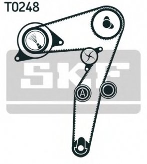 Комплект (ремень+ролик+помпа) SKF VKMC 02195-2 (фото 1)