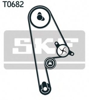Комплект (ремень+ролик+помпа) SKF VKMC 93616 (фото 1)