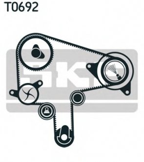 Комплект ГРМ + помпа Mazda 3/5/6 2.0D 02-10 SKF VKMC 94920-1 (фото 1)