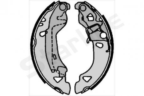Гальмівні колодки барабанні STARLINE BC 07080 (фото 1)
