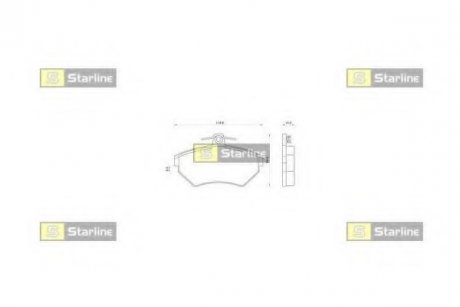Гальмівні колодки дискові STARLINE BD S062 (фото 1)