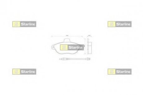 Гальмівні колодки дискові STARLINE BD S082 (фото 1)