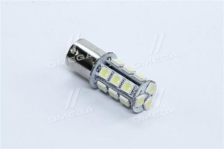 Лампа LED указателей поворотов и стоп-сигналов (18SMD) BA15S 12V WHITE<> TEMPEST Tmp-02S25-12V (фото 1)