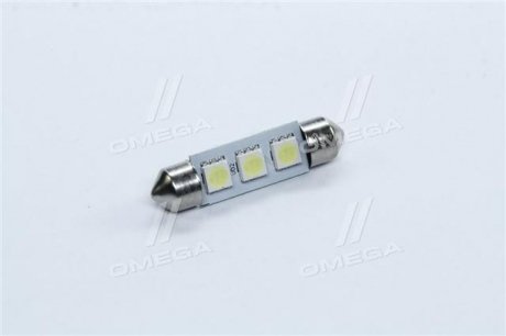 Лампа LED софитная C5W 24V T11x39-S8.5 (3 SMD size5050) WHITE <> TEMPEST Tmp-13T11-24V (фото 1)