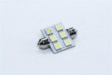 Лампа LED софитная C5W 12V T11x36-S8.5 (6SMD,size 5050) WHITE <> TEMPEST Tmp-23T11-12V (фото 1)