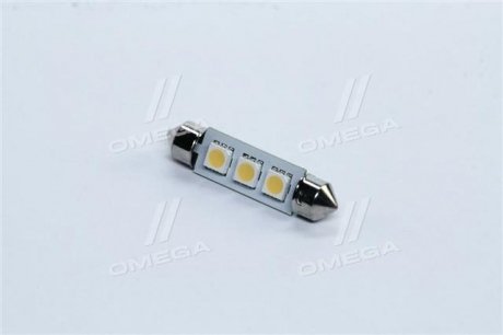 Лампа LED софитная C5W 12V T11x41-S8.5 (3 SMD,size 5050) WARM WHITE <> TEMPEST Tmp-27T11-12V (фото 1)