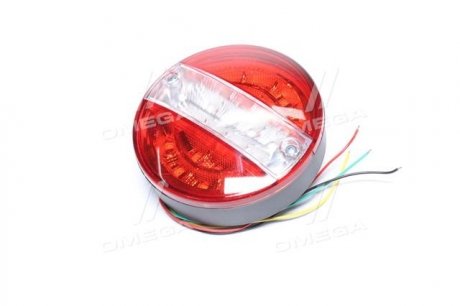 Фонарь задний круглый LED белый без света заднего хода 24v TEMPEST TP 56-12-70 (фото 1)