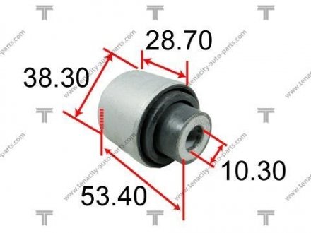 САЙЛЕНТБЛОК РЫЧАГА HONDA K20 ACCORD 02-07 TENACITY AAMHO1017 (фото 1)