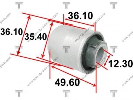 САЙЛЕНТБЛОК Рычага MITSUBISHI LANCER 1.8/2.0 08- TENACITY AAMMI1054 (фото 1)