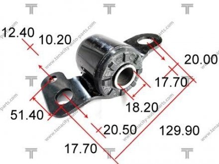 САЙЛЕНТБЛОК Рычага TOYOTA CORONA 1.6/2.0 87-92 TENACITY AAMTO1001 (фото 1)