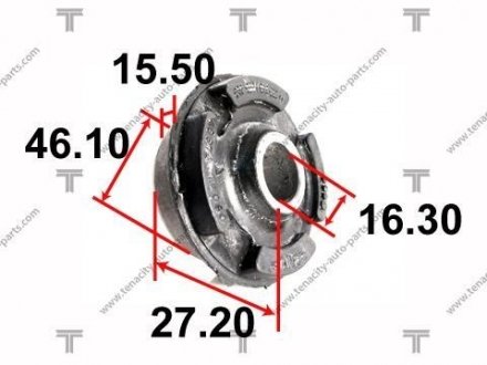 САЙЛЕНТБЛОК РЫЧАГА TOYOTA CAMRY 2.0/2.5 86-90 TENACITY AAMTO1008 (фото 1)