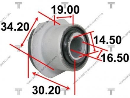 TOYOTA ВТУЛКА РУЛЕВОЙ РЕЙКИ TENACITY AAMTO1113 (фото 1)