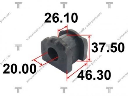 ВТУЛКА СТАБИЛИЗАТОРА MITSUBISHI LANCER1.8/2.0 08- TENACITY ASBMI1012 (фото 1)