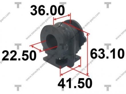 ВТУЛКА СТАБИЛИЗАТОРА NISSAN ALTIMA 07-12 TENACITY ASBNI1014 (фото 1)