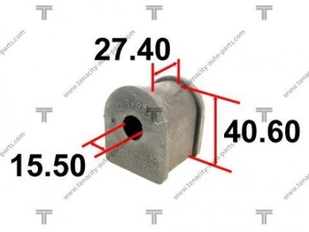 ВТУЛКА СТАБИЛИЗАТОРА TENACITY ASBTO1015 (фото 1)