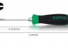 Отвертка шліцева 5.5 x 100mm (з шестигранником ударна) Toptul FAGB5E10 (фото 2)