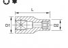 Набір головок TORX 1/4"-1/2" E4-E24 14од.(зірка Давида) Toptul GAAR1402 (фото 6)