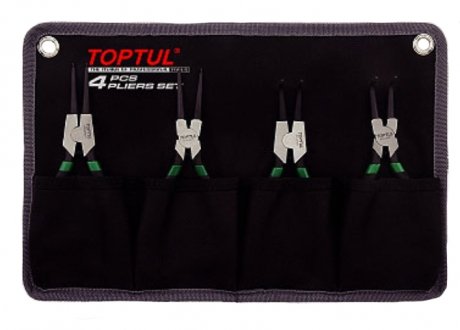 Набір знімачів стопорних кілець 4од. (У чохлі) Toptul GPAQ0401