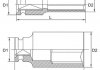 Головка торцева ударна довга 1/2 "10мм Toptul KABE1610 (фото 2)