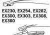 Щетка стеклоочистителя каркасная задняя 280mm (11\\) ExactFit Rear Citroen C2, C3, C4, Fiat 500, Renault Zoe (EX282B) Trico EX282 (фото 2)