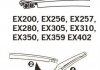 Щетка стеклоочистителя каркасная задняя 300mm (12\\) ExactFit Rear Hyundai I-20, Mazda 5,6, Ssangyong Kyron (EX305B) Trico EX305 (фото 3)
