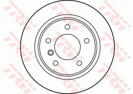 Диск гальмівний BMW 3 задн. (вир-во) TRW DF2767 (фото 1)