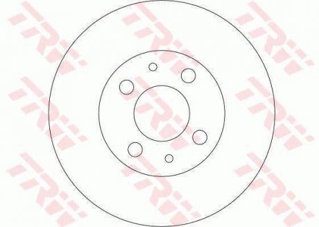 Диск гальмівний ВАЗ 2112 передн. вент. (вир-во) TRW DF4107 (фото 1)