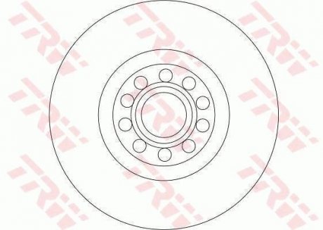 Тормозной диск TRW DF4258S (фото 1)