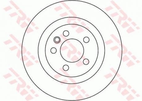 Тормозной диск TRW DF4343S (фото 1)