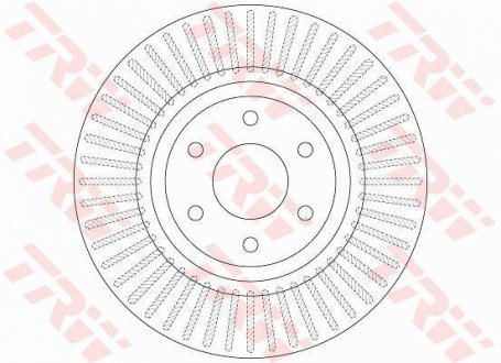 Гальмівний диск TRW DF6425 (фото 1)