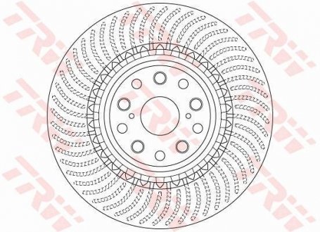 Гальмівний диск TRW DF6488S (фото 1)