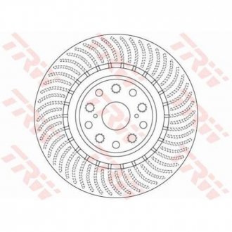 Гальмівний диск TRW DF6489S (фото 1)
