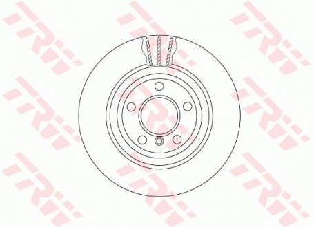 Тормозной диск TRW DF6617S (фото 1)