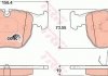 Колодка гальм. диск. BMW 5 (E39), 5 TOURING (E39), 7 (E38), X5 передн. (вир-во) TRW GDB1261 (фото 1)