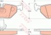 Колодка гальм. диск. BMW 5 (E39) задн. (вир-во) TRW GDB1265 (фото 1)
