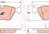 Колодка гальм. диск. BMW 3 (E46), 5 (E39) передн. (вир-во) TRW GDB1404 (фото 1)