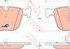 Колодка гальм. диск. BMW X5, X6 задн. (вир-во) TRW GDB1502 (фото 1)