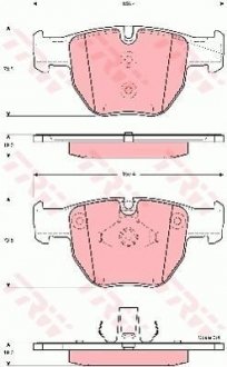 Гальмівні колодки TRW GDB1526 (фото 1)