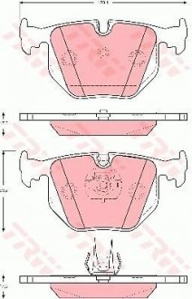 Гальмівні колодки TRW GDB1527 (фото 1)