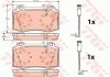 Колодка гальм. диск. MB C-CLASS (W203) передн. (вир-во) TRW GDB1543 (фото 1)