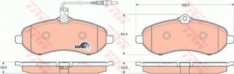 Гальмівні колодки TRW GDB1719 (фото 1)