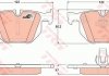 Колодка гальм. диск. BMW 525I задн. (вир-во) TRW GDB1727 (фото 1)