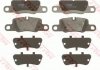 Комплект гальмівних колодок задн, PORSCHE 911, 911 TARGA, CAYENNE, PANAMERA 2.9-4.8 07.09- TRW GDB1849 (фото 2)