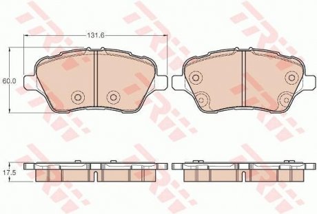 Гальмівні колодки TRW GDB1959 (фото 1)