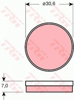 Гальмівні колодки TRW GDB271 (фото 1)