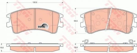 Гальмівні колодки TRW GDB3310 (фото 1)