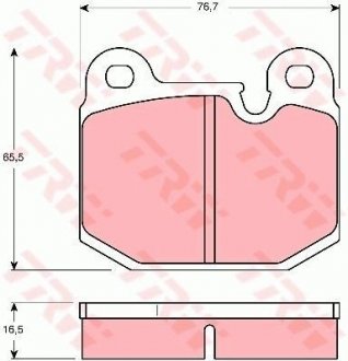 Гальмівні колодки TRW GDB654 (фото 1)
