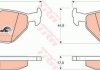 Колодка торм. диск. BMW 3 (E30,E36) задн. (пр-во) TRW GDB917 (фото 1)