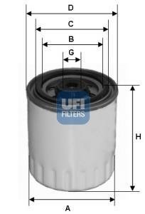 Фильтр топливный MB SPRINTER 96-06 (пр-во) UFI 24.321.00 (фото 1)